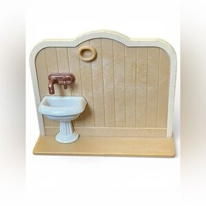 Sylvanian Families Calico Critters Dollhouse Bathroom Sink Wall Vanity Replace